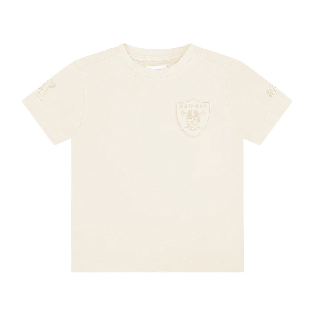 NFL LAS VEGAS RAIDERS NEUTRAL TODDLER BOYS SHORT SLEEVE TEE (EGGSHELL) - Image 3