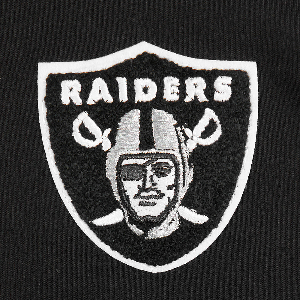 NFL LAS VEGAS RAIDERS CLASSIC TODDLER GIRLS SHORT SLEEVE BOXY TEE (BLACK) - Image 4