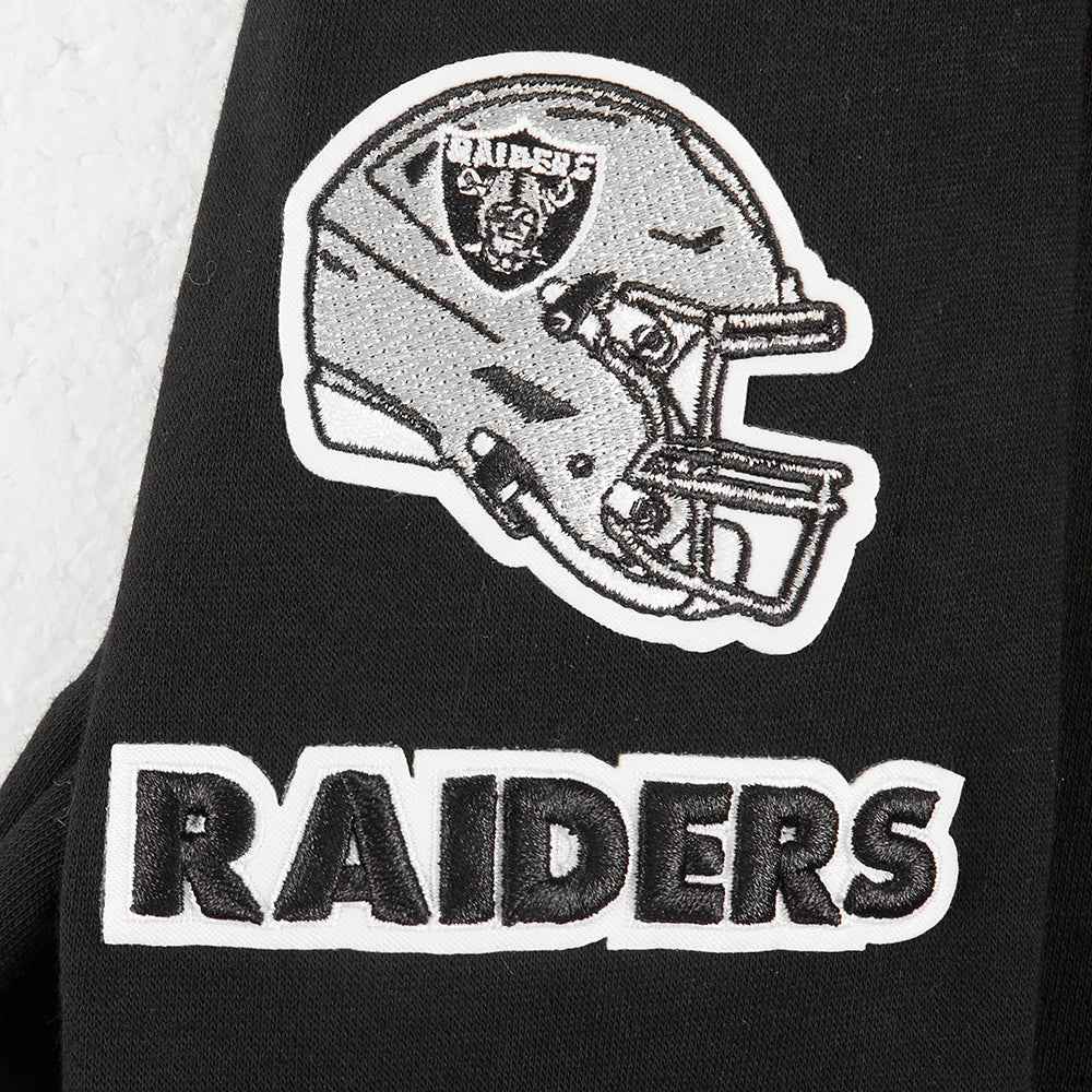 NFL LAS VEGAS RAIDERS CLASSIC TODDLER GIRLS FLEECE FULL ZIP HOODIE (BLACK) - Image 4