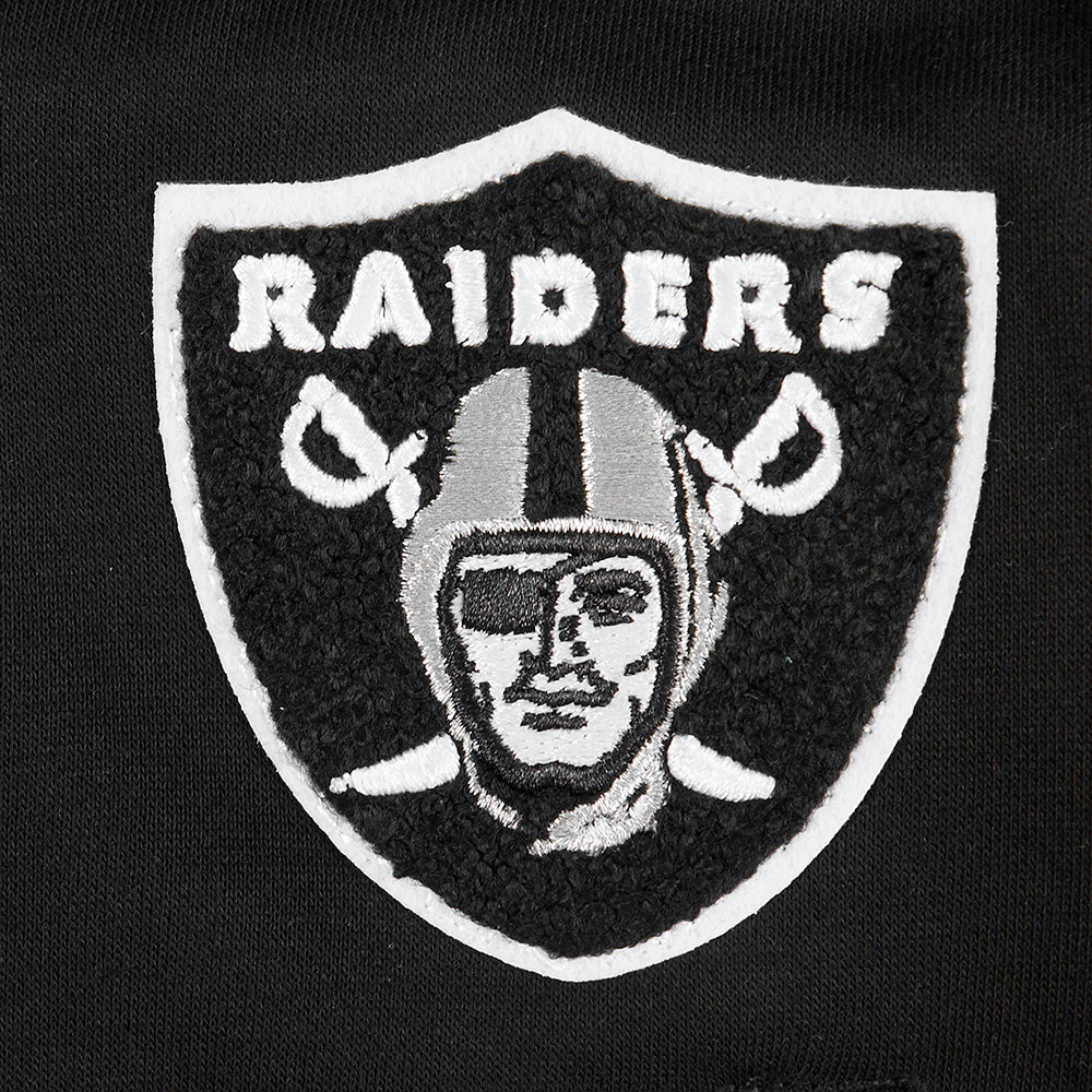 NFL LAS VEGAS RAIDERS CLASSIC TODDLER GIRLS FLEECE FULL ZIP HOODIE (BLACK) - Image 5