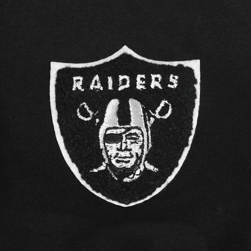 NFL LAS VEGAS RAIDERS CLASSIC TODDLER GIRL'S FLEECE FULL ZIP HOODIE (BLACK) - Image 6