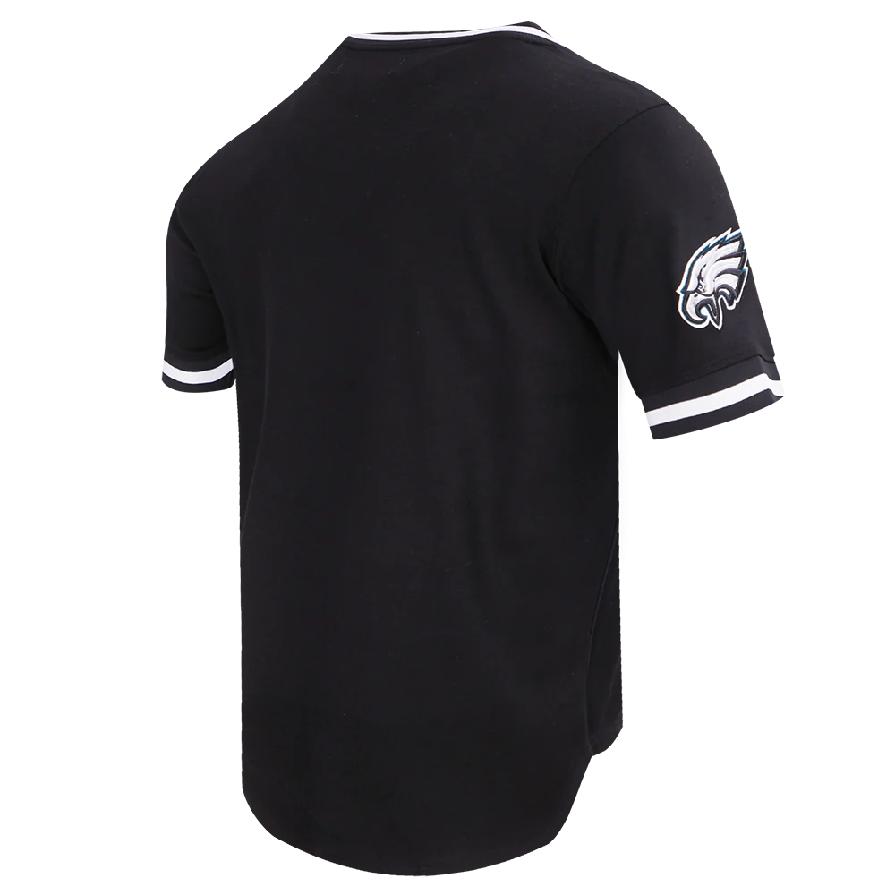 NFL PHILADELPHIA EAGLES CLASSIC CHENILLE MEN'S TEE (BLACK) - Image 4