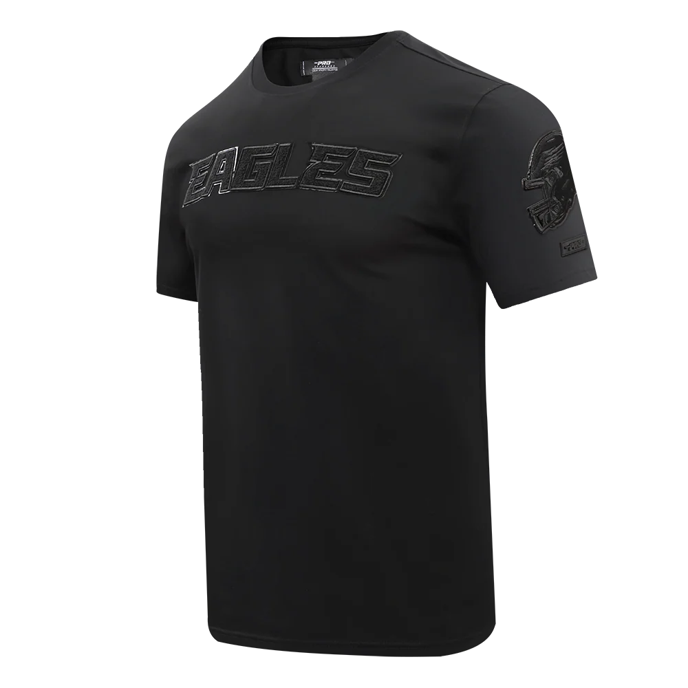 NFL PHILADELPHIA EAGLES TRIPLE BLACK MEN'S TEE (TRIPLE BLACK) - Image 2