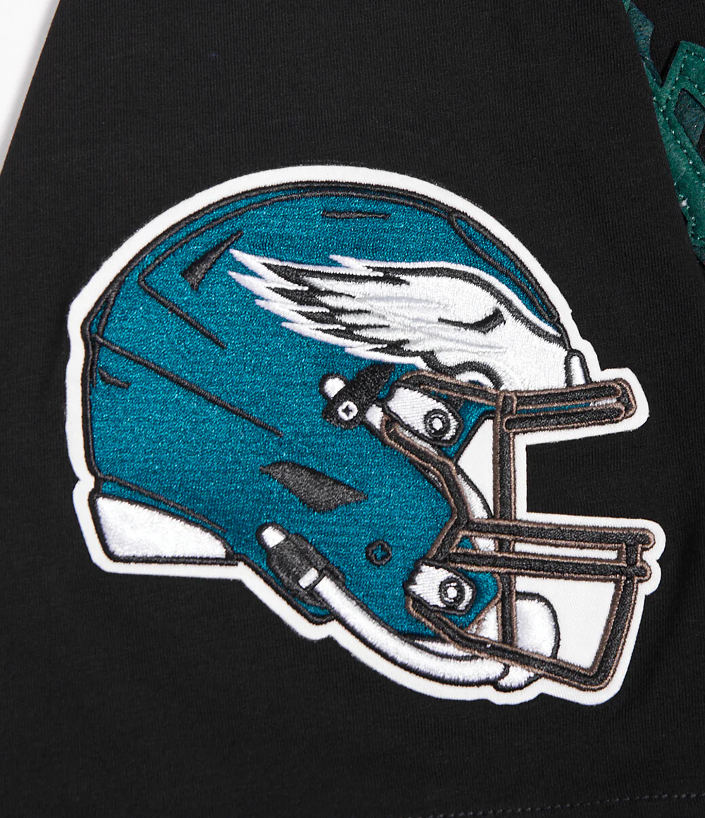NFL PHILADELPHIA EAGLES OLD ENGLISH MEN'S TEE (BLACK) - Image 6