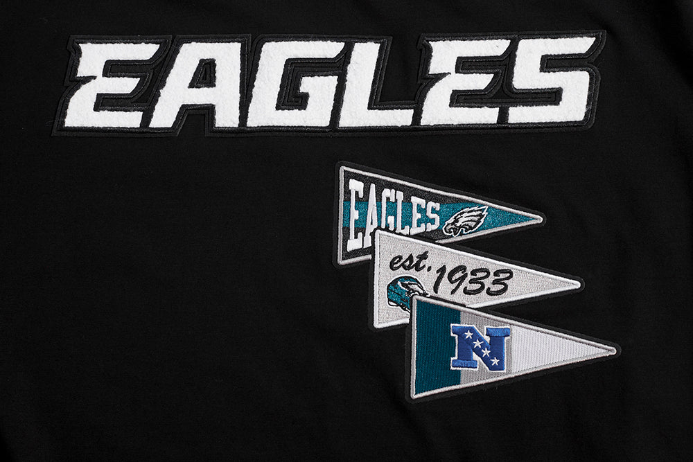 NFL PHILADELPHIA EAGLES TEAM PENNANTS MEN'S WORDMARK TEE (BLACK) - Image 5