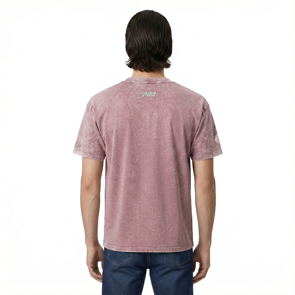 NFL PHILADELPHIA EAGLES STREET TEAM MEN'S CJ DROP SHOULDER ENZYME WASH TEE (WASHED MAUVE) - Image 2
