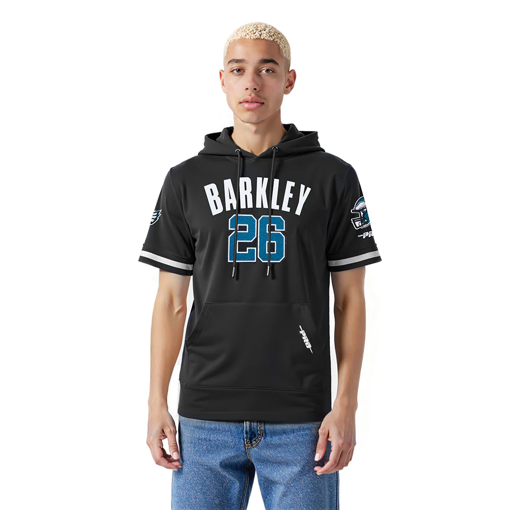 NFL PHILADELPHIA EAGLES SAQUON BARKLEY #26 CLASSIC PNN MEN'S SS PO HOODIE