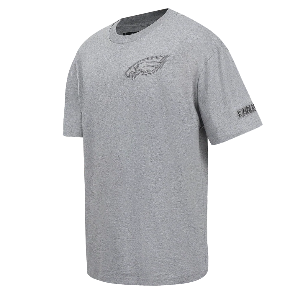 NFL PHILADELPHIA EAGLES NEUTRAL MEN'S DROP SHOULDER TEE (DARK HEATHER GRAY) - Image 2