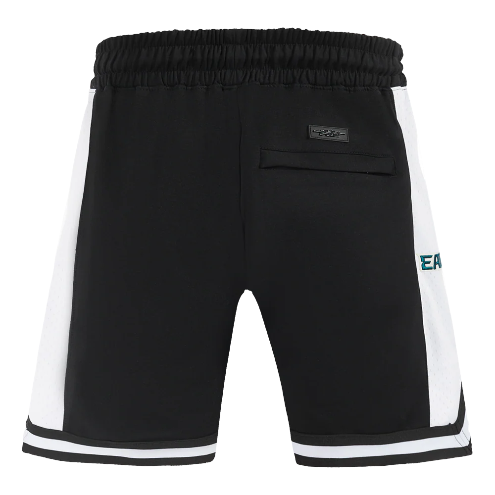 NFL PHILADELPHIA EAGLES SCRIPT TAIL MEN'S DOUBLE KNIT 2.0 SHORT (BLACK) - Image 3
