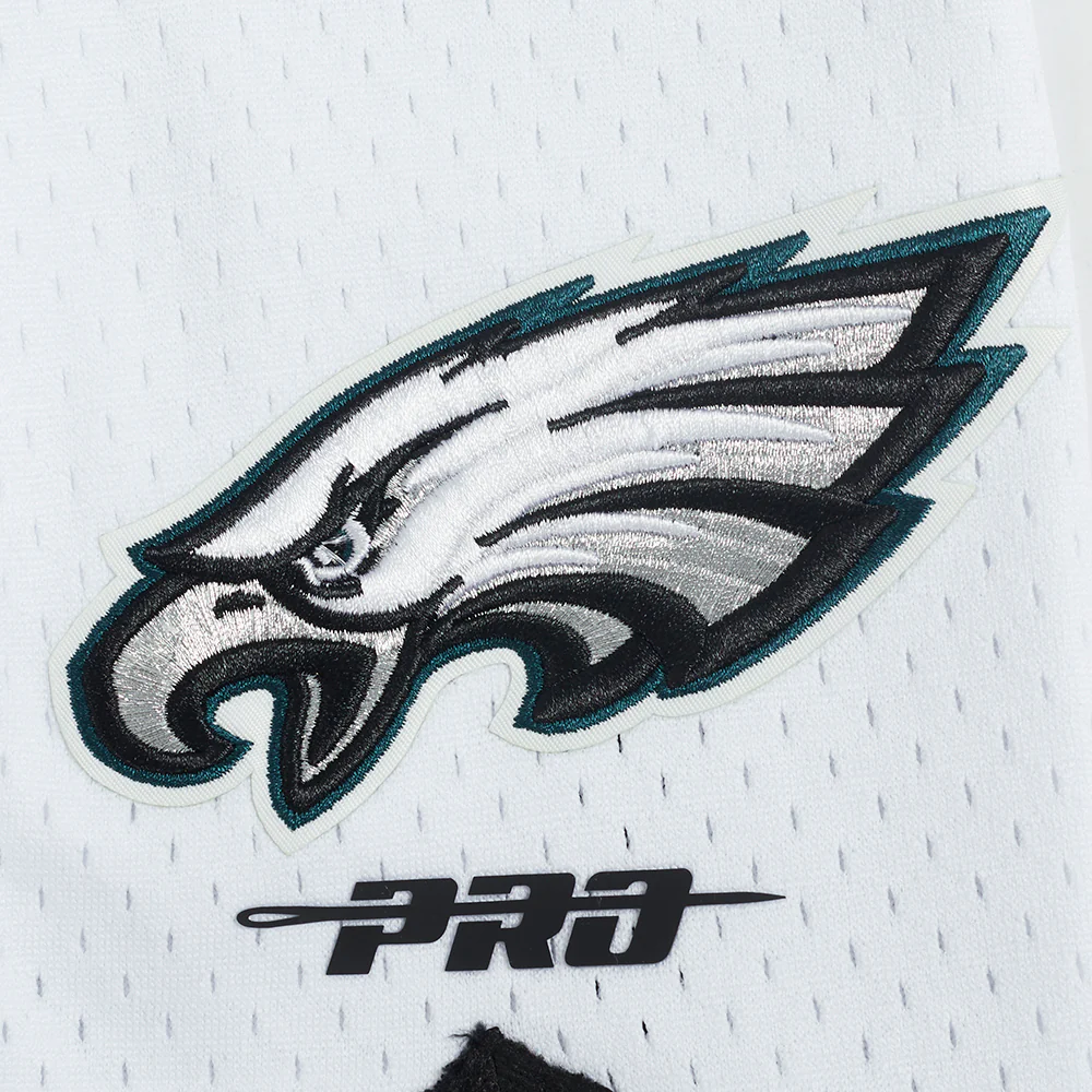 NFL PHILADELPHIA EAGLES JALEN HURTS #1 CLASSIC MEN'S DOUBLE KNIT 2.0 SHORT (BLACK) - Image 6