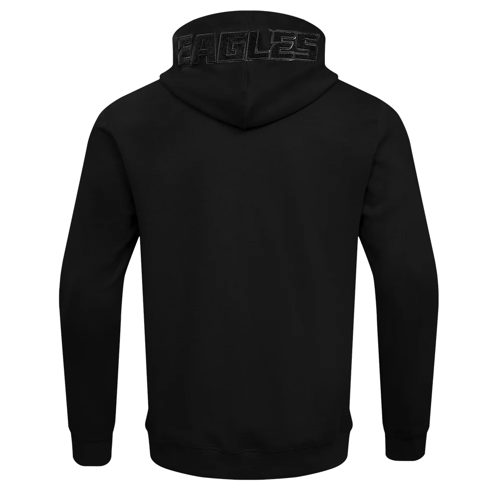 NFL PHILADELPHIA EAGLES TRIPLE BLACK ZIP HOODIE (TRIPLE BLACK) - Image 4