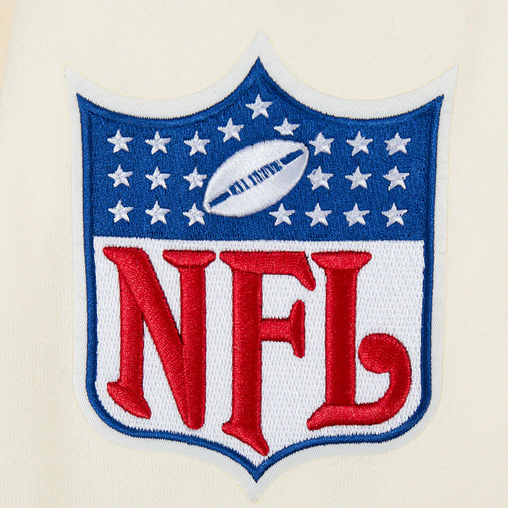 NFL PHILADELPHIA EAGLES BEST OF MEN'S DROP SHOULDER PO HOODIE (EGGSHELL) - Image 5