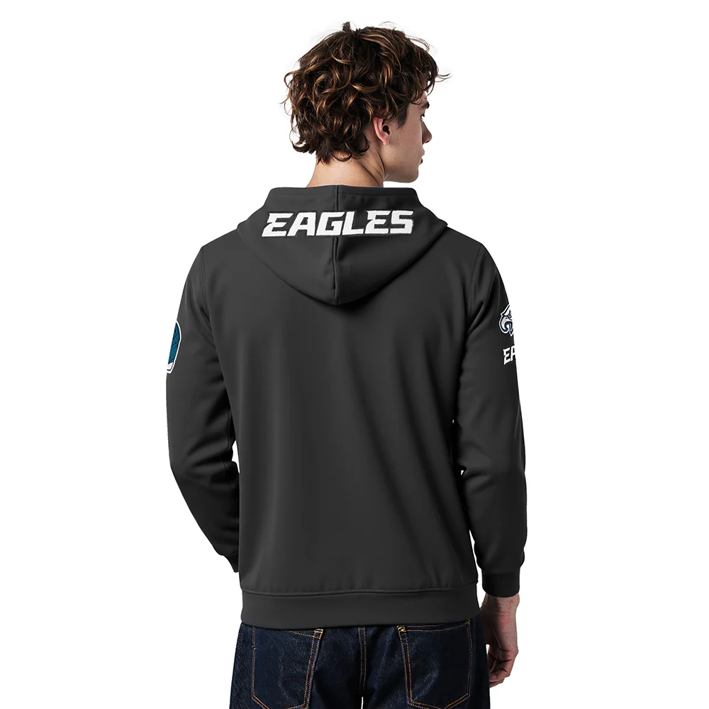 NFL PHILADELPHIA EAGLES SAQUON BARKLEY #26 CLASSIC PNN MEN'S DK PO HOODIE - Image 2