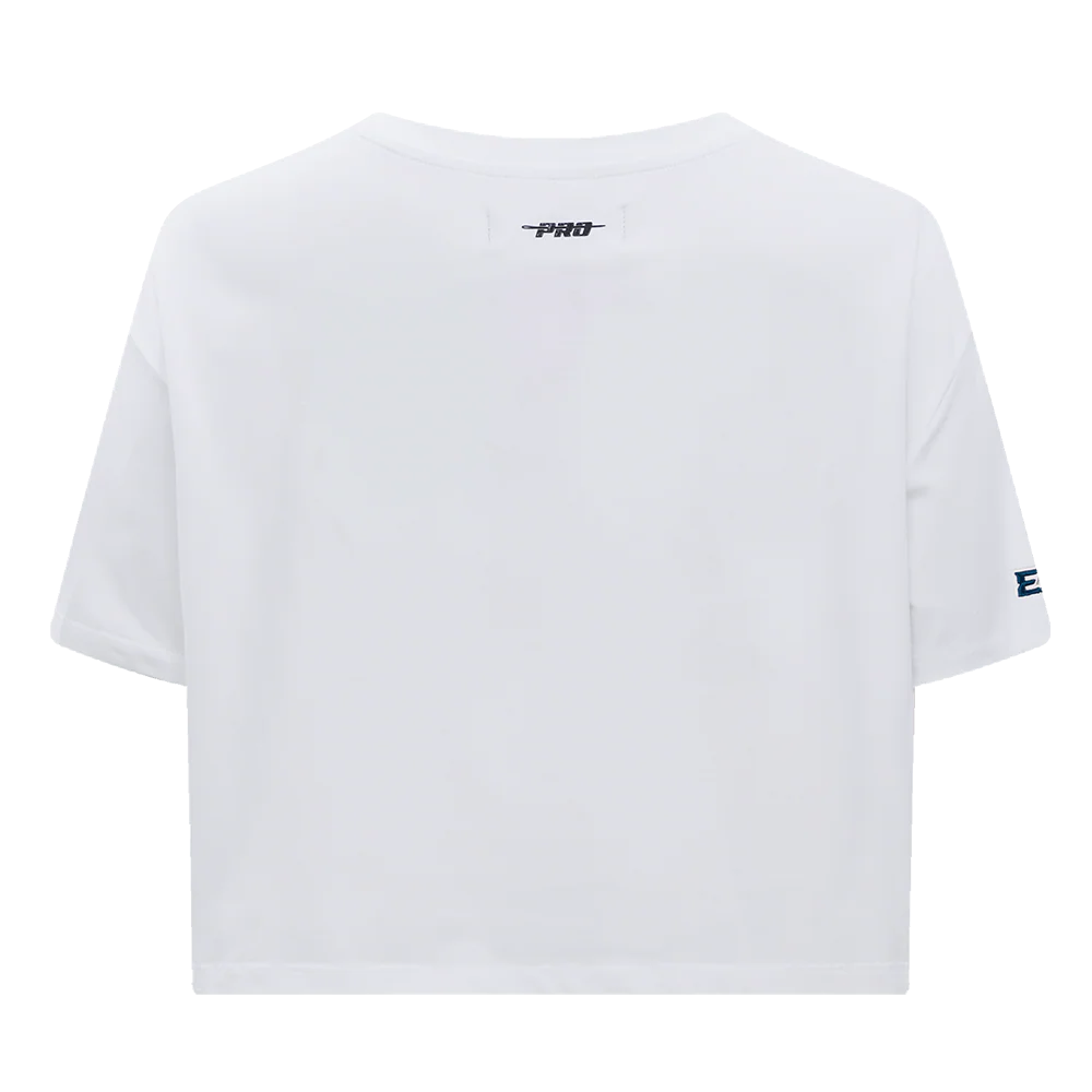 NFL PHILADELPHIA EAGLES SCRIPT TAIL WOMEN'S SINGLE JERSEY BOXY TEE (WHITE) - Image 8