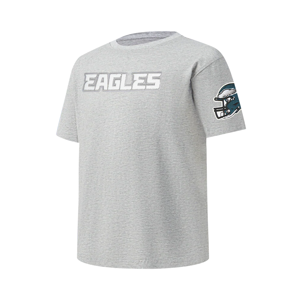 NFL PHILADELPHIA EAGLES CLASSIC BIG BOY'S SJ TEE (HEATHER GREY) - Image 2