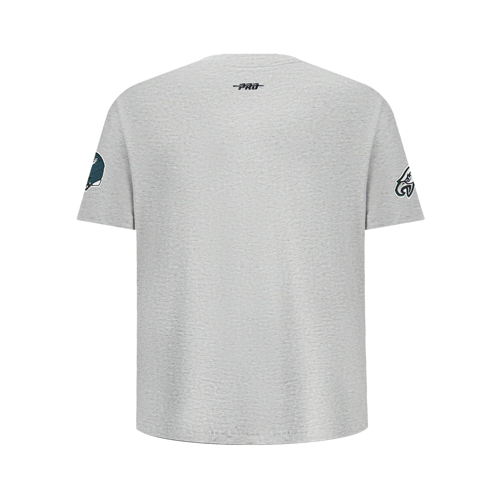 NFL PHILADELPHIA EAGLES CLASSIC BIG BOY'S SJ TEE (HEATHER GREY) - Image 3