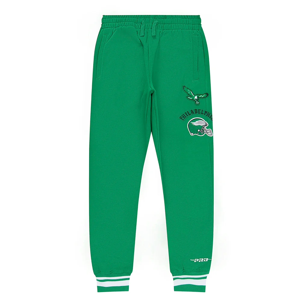 NFL PHILADELPHIA EAGLES RETRO CLASSIC BIG BOYS RIB FLC SWEATPANT (KELLY GREEN) - Image 4