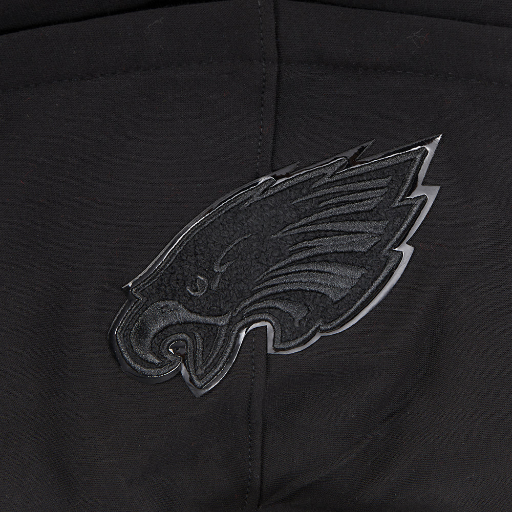 NFL PHILADELPHIA EAGLES TRIPLE BLACK BIG BOYS FLEECE PULLOVER HOODIE (BLACK) - Image 18
