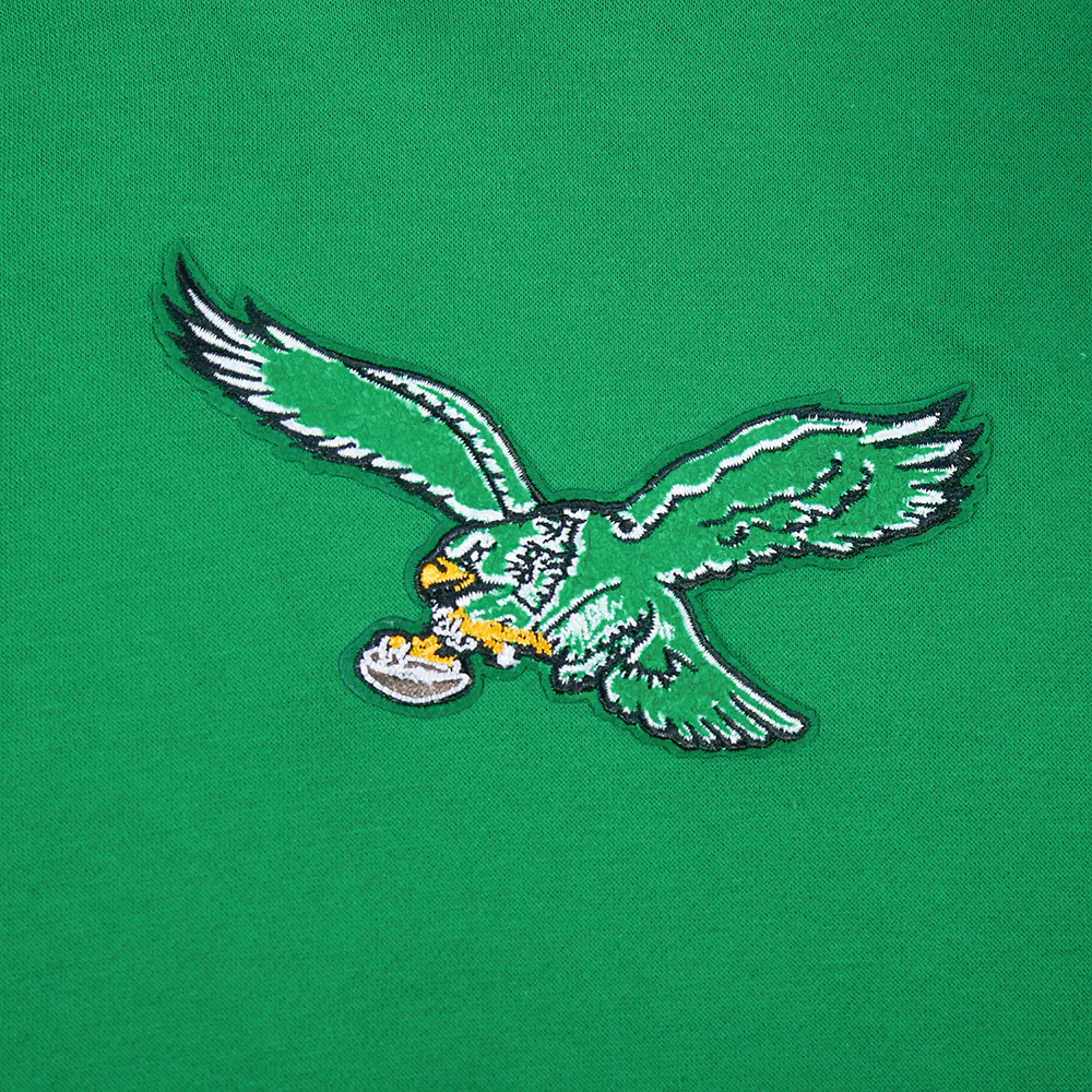 NFL PHILADELPHIA EAGLES RETRO CLASSICS BIG BOY'S RIB FLEECE PO HOODIE (KELLY GREEN) - Image 4