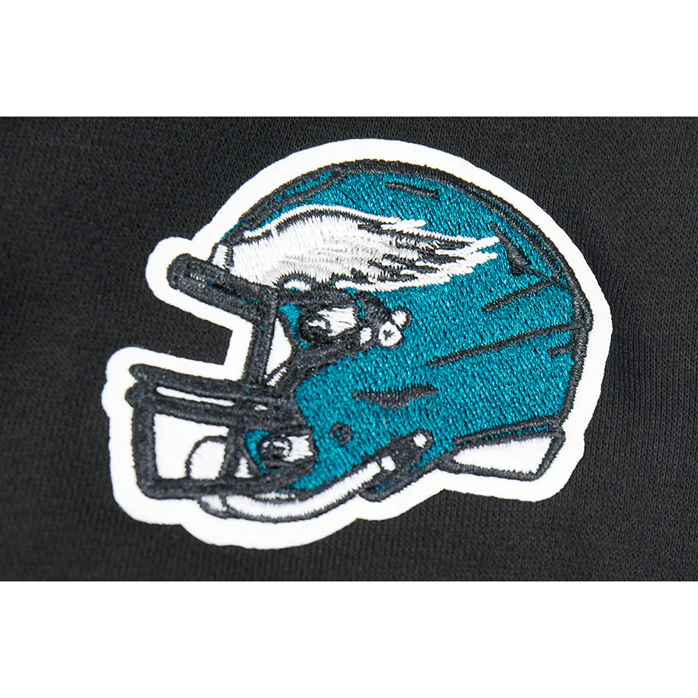 NFL PHILADELPHIA EAGLES CLASSIC BIG GIRL'S FLC CREWNECK (BLACK) - Image 5