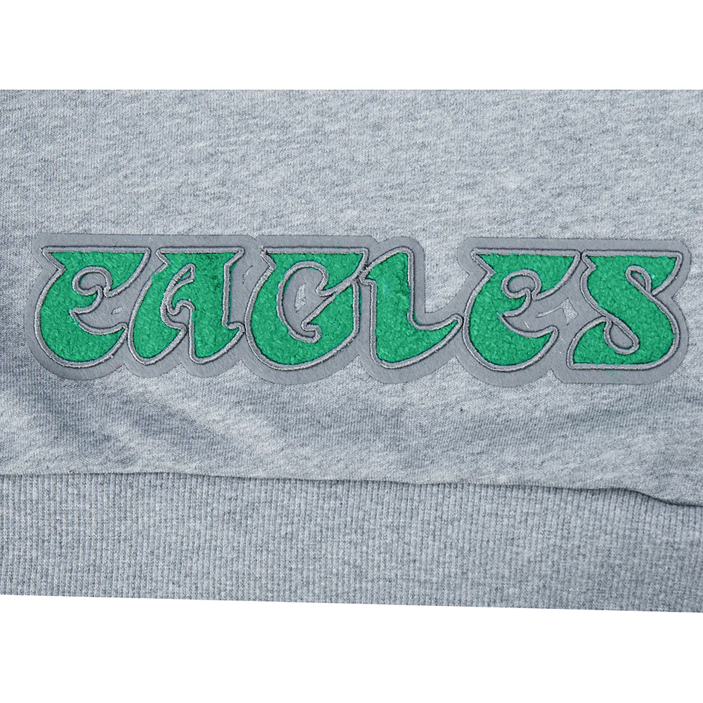 NFL PHILADELPHIA EAGLES BEST OF WOMEN'S STANDARD FLC CREWNECK (DARK HEATHER GRAY) - Image 13