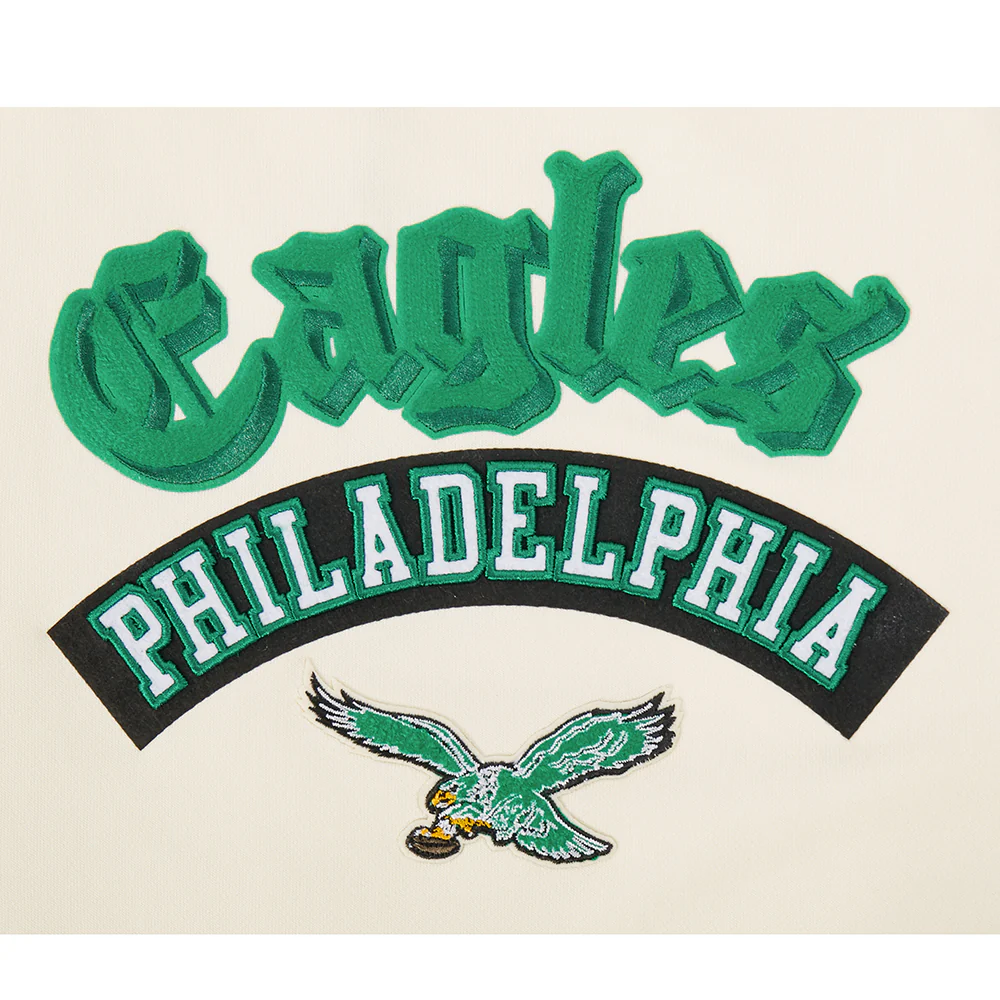 NFL PHILADELPHIA EAGLES BEST OF WOMEN'S STANDARD FLC CREWNECK (EGGSHELL) - Image 6