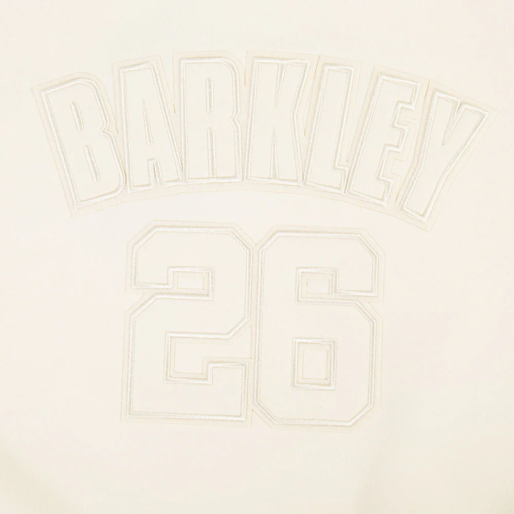 NFL PHILADELPHIA EAGLES SAQUON BARKLEY #26 NEUTRAL WOMEN'S FLC CREWNEC (EGGSHELL) - Image 6