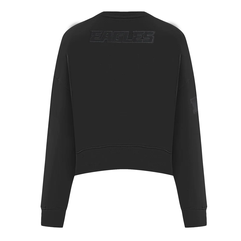 NFL PHILADELPHIA EAGLES NEUTRAL WOMEN'S CREWNECK (BLACK) - Image 3