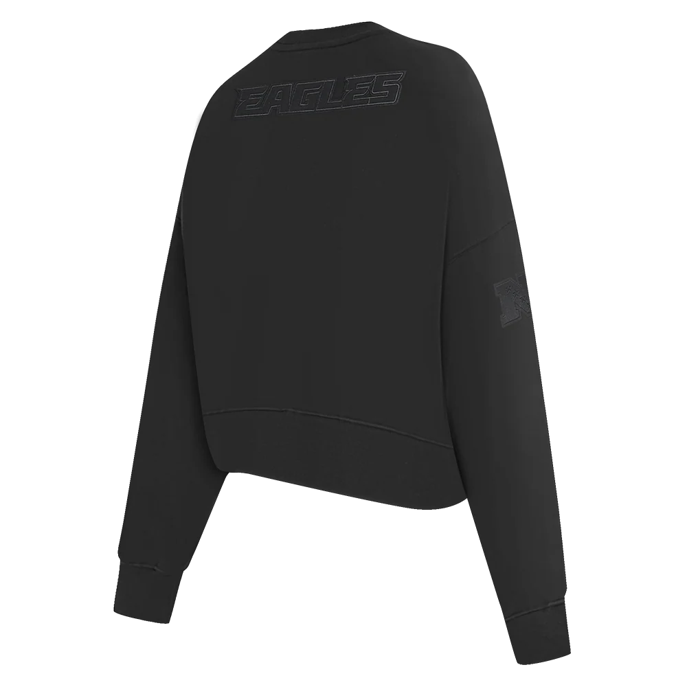 NFL PHILADELPHIA EAGLES NEUTRAL WOMEN'S CREWNECK (BLACK) - Image 4