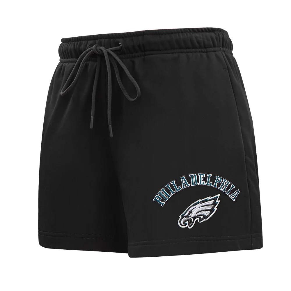 NFL PHILADELPHIA EAGLES CLASSIC WOMEN'S FLEECE SHORT (BLACK)