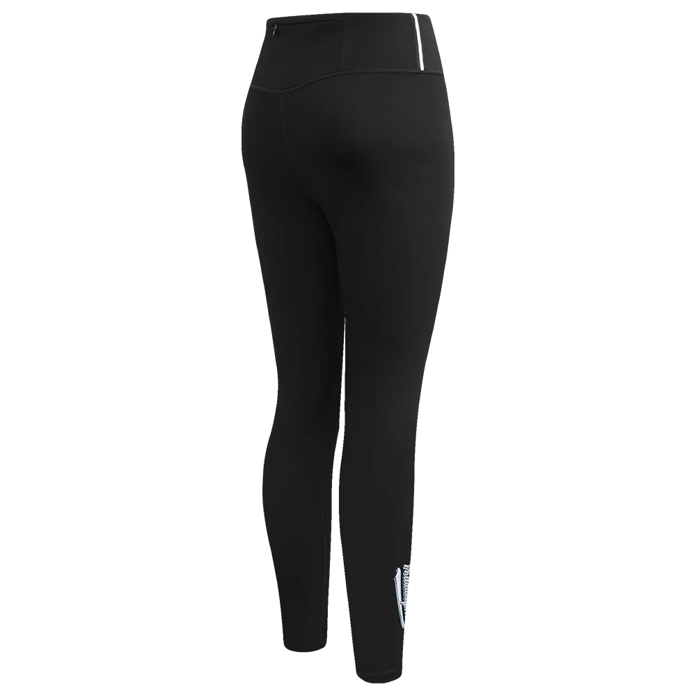 NFL PHILADELPHIA EAGLES SCRIPT TAIL WOMEN'S HIGH WAIST JERSEY LEGGING (BLACK) - Image 3