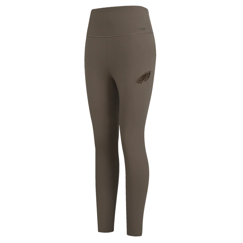 NFL PHILADELPHIA EAGLES NEUTRAL HIGH WAIST JERSEY LEGGING (DARK TAUPE)