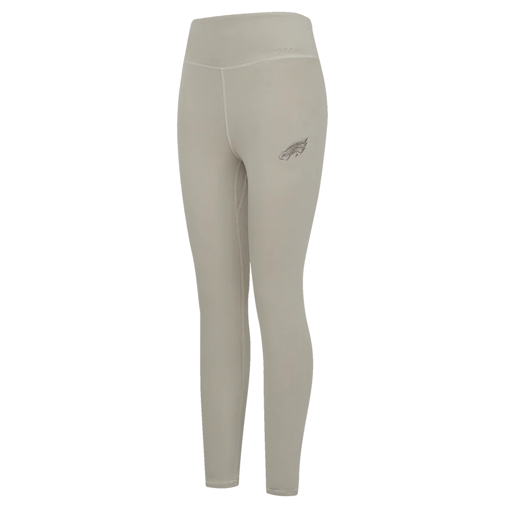 NFL PHILADELPHIA EAGLES NEUTRAL HIGH WAIST JERSEY LEGGING (TAUPE)