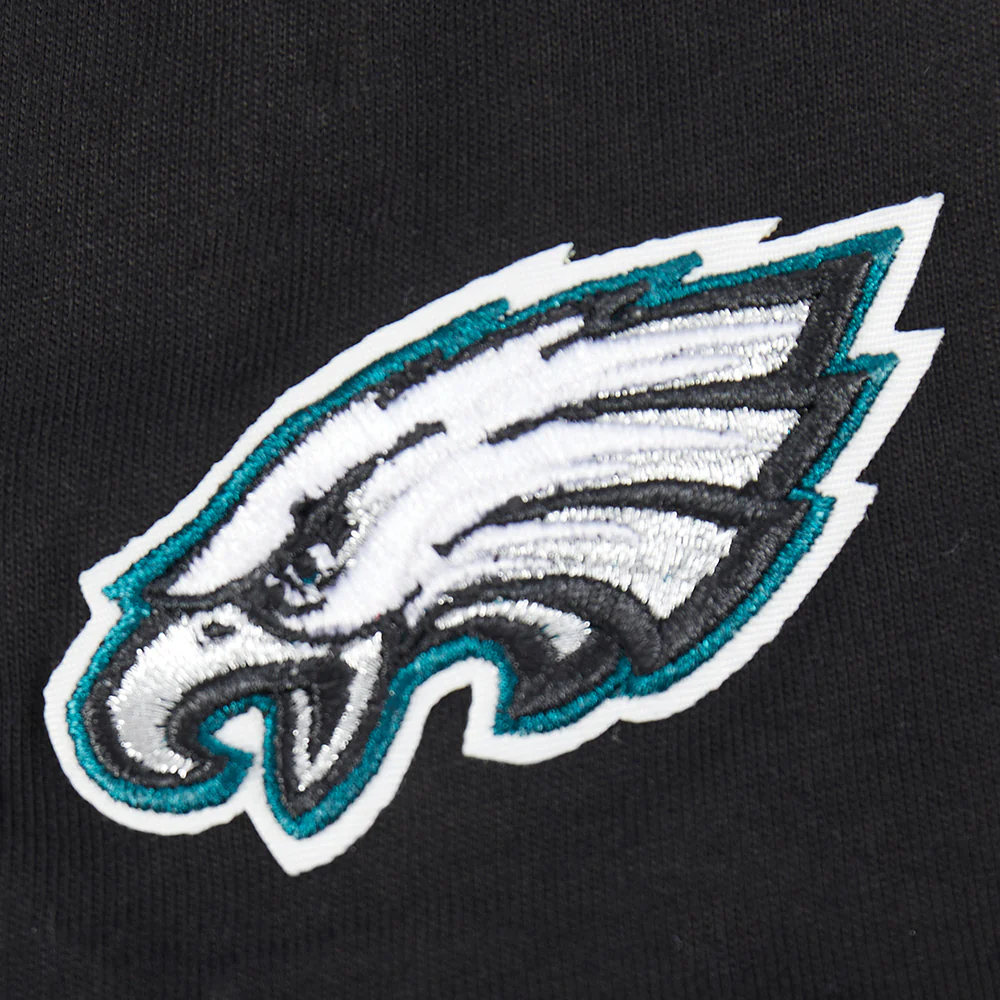 NFL PHILADELPHIA EAGLES CLASSIC LITTLE BOYS SHORT SLEEVE STRIPED RIB TEE (BLACK) - Image 6