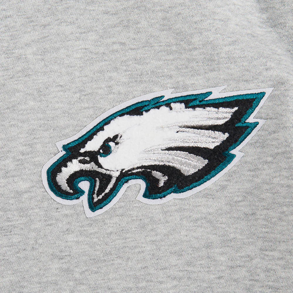 NFL PHILADELPHIA EAGLES CLASSIC LITTLE BOY'S FLC FZ HOODIE (HEATHER GREY) - Image 8