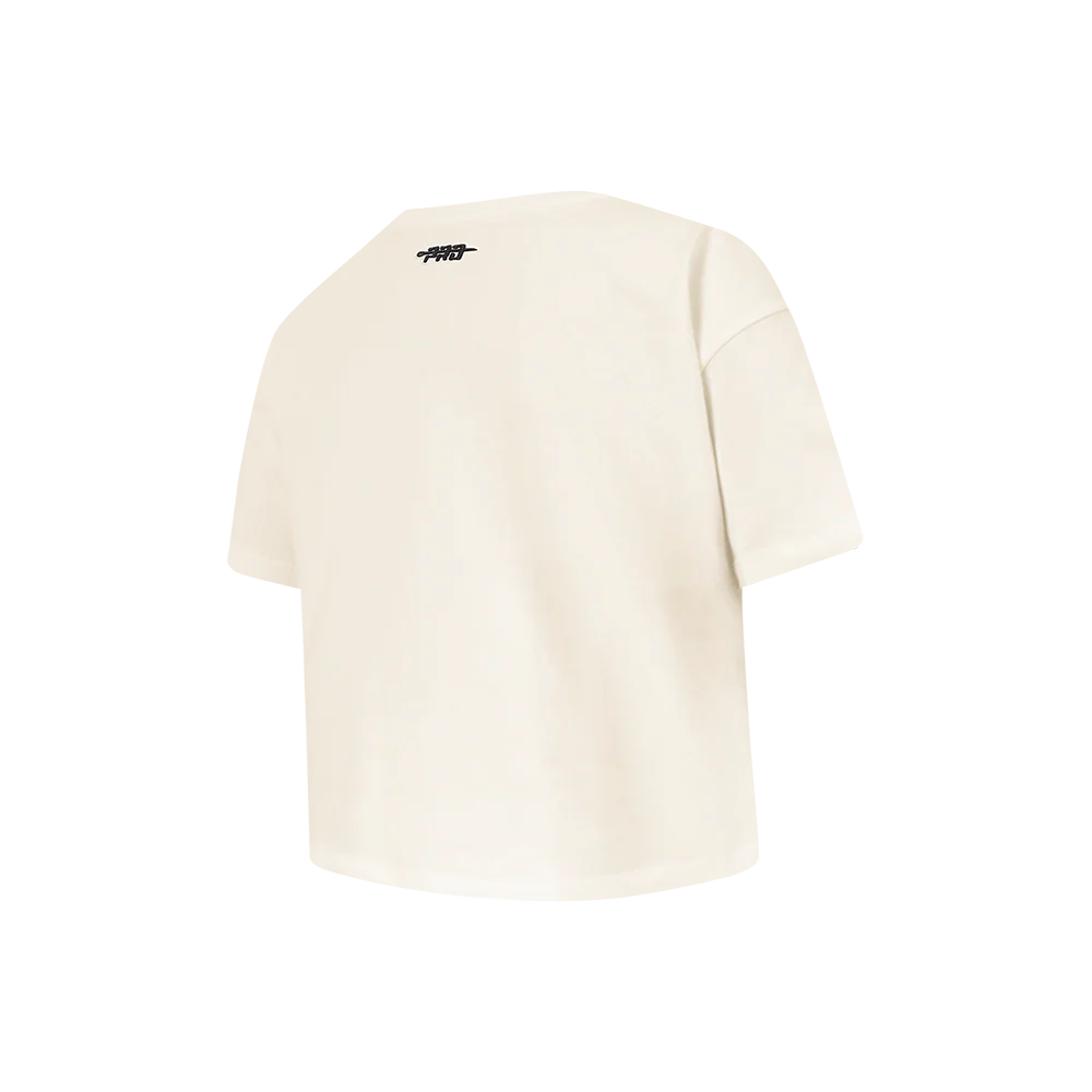 NFL PHILADELPHIA EAGLES RETRO CLASSICS LITTLE GIRL'S SS BOXY TEE (EGGSHELL) - Image 4