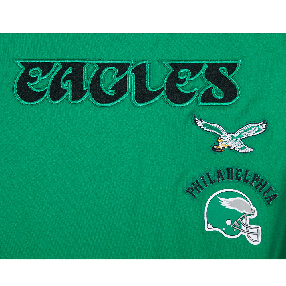 NFL PHILADELPHIA EAGLES RETRO CLASSICS LITTLE GIRL'S SS BOXY TEE (KELLY GREEN) - Image 5