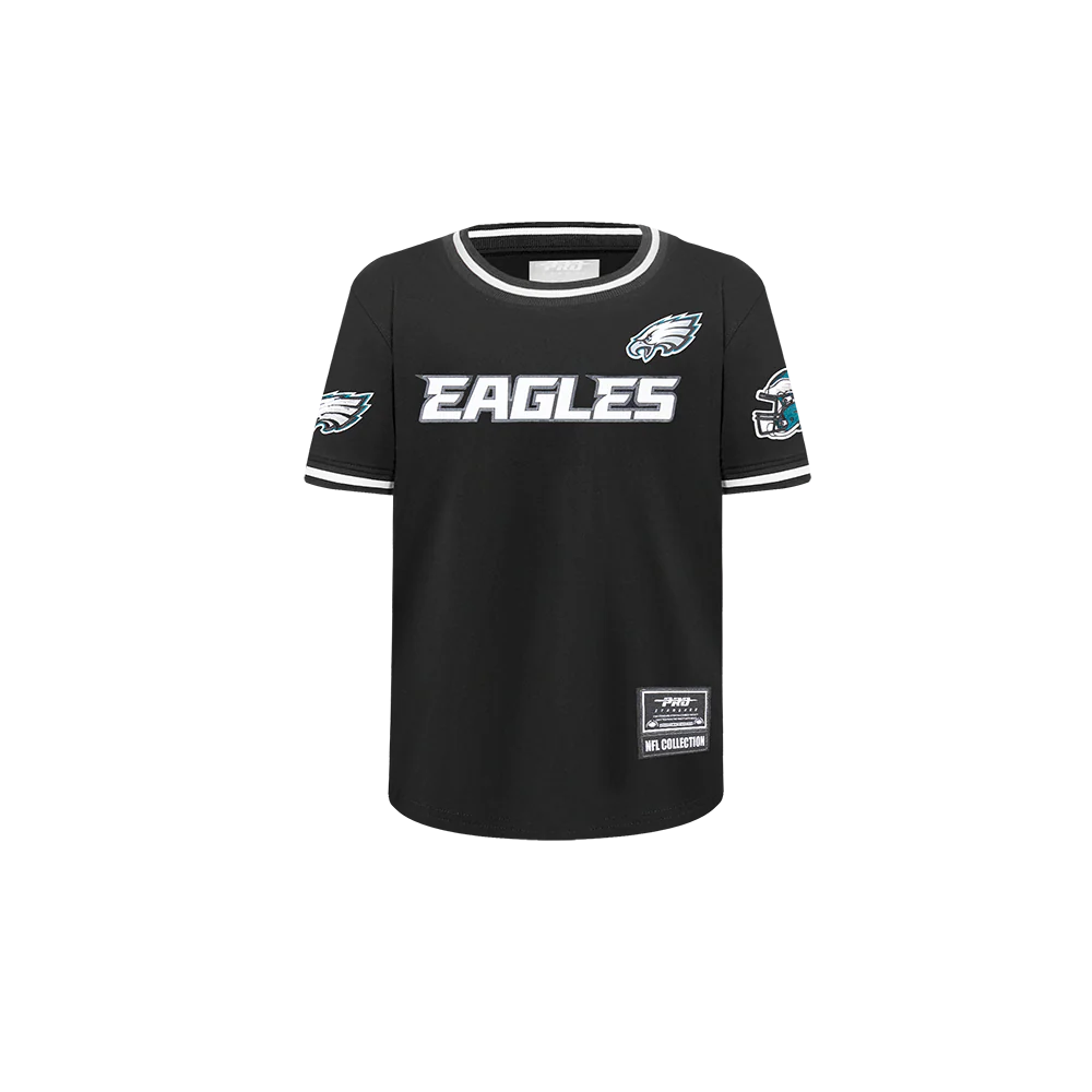 NFL PHILADELPHIA EAGLES CLASSIC TODDLER BOYS SHORT SLEEVE MESH TEE (BLACK) - Image 3