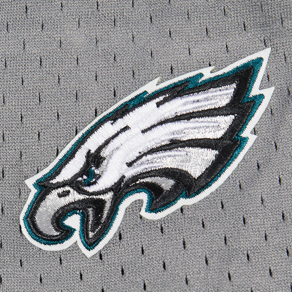NFL PHILADELPHIA EAGLES CLASSIC TODDLER BOY'S MESH BUTTON DOWN SHIRT (GRAY) - Image 9