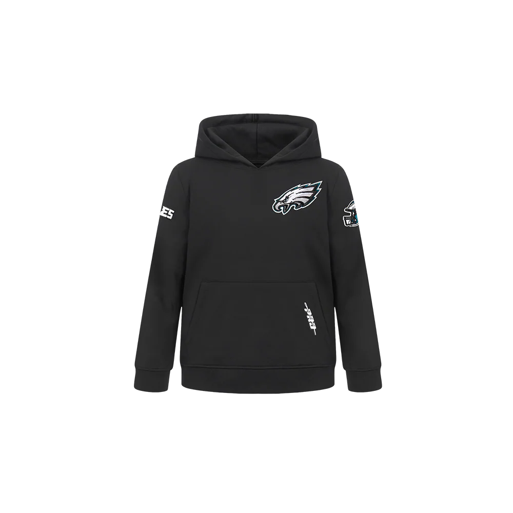 NFL PHILADELPHIA EAGLES CLASSIC TODDLER BOYS FLEECE PULLOVER HOODIE (BLACK) - Image 3
