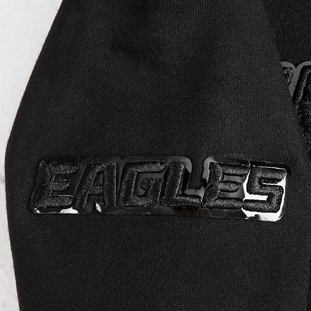 NFL PHILADELPHIA EAGLES TRIPLE BLACK TODDLER BOYS FLEECE PULLOVER HOODIE (BLACK) - Image 8