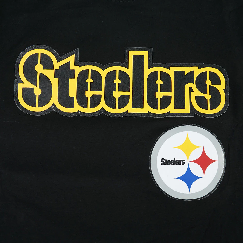 NFL PITTSBURGH STEELERS CLASSIC MESH STRIPED MEN'S TEE (BLACK/YELLOW) - Image 7