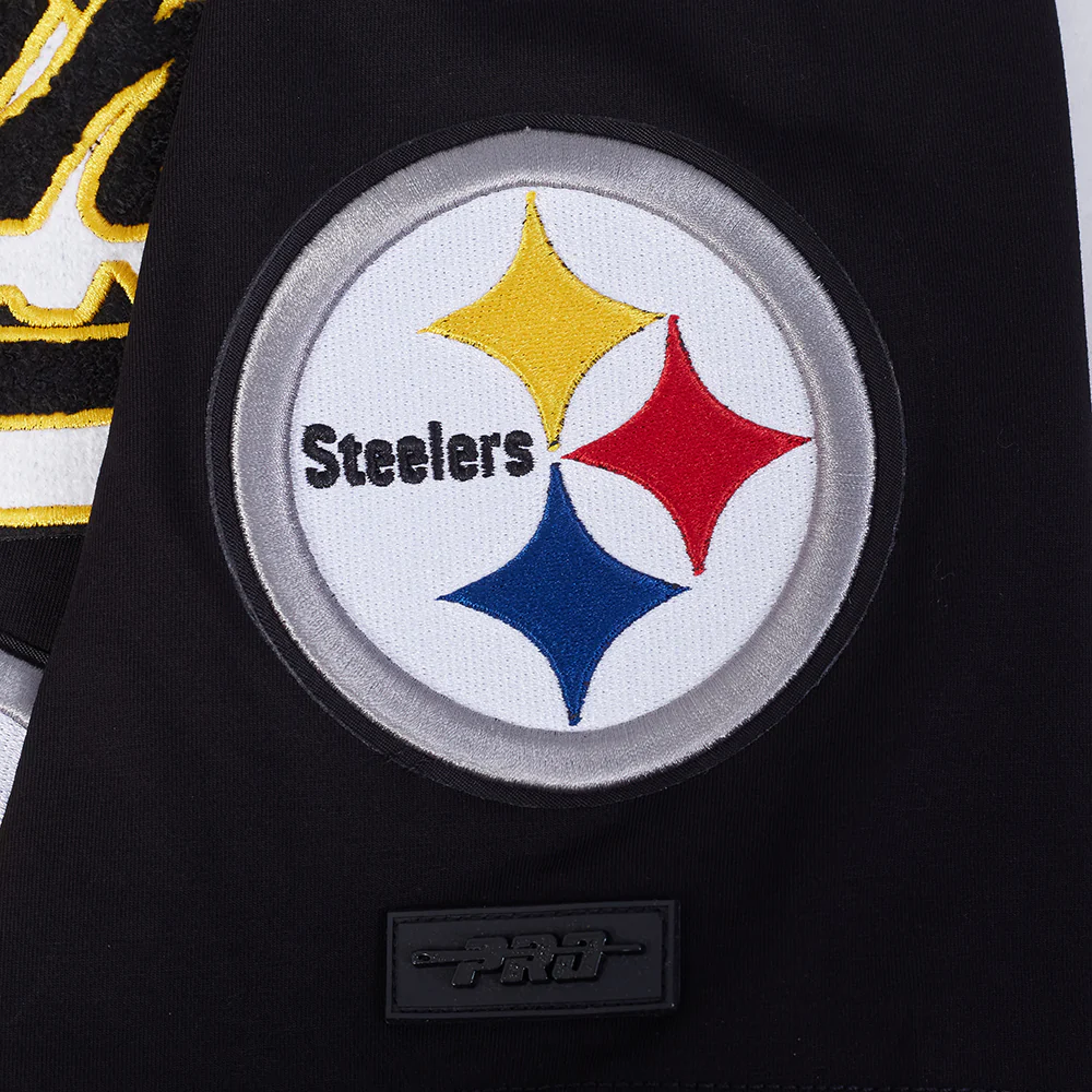 NFL PITTSBURGH STEELERS SCRIPT TAIL MEN'S SJ TEE (BLACK) - Image 6