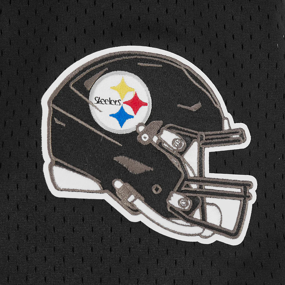 NFL PITTSBURGH STEELERS MESH BUTTON UP SHIRT (BLACK/YELLOW) - Image 11