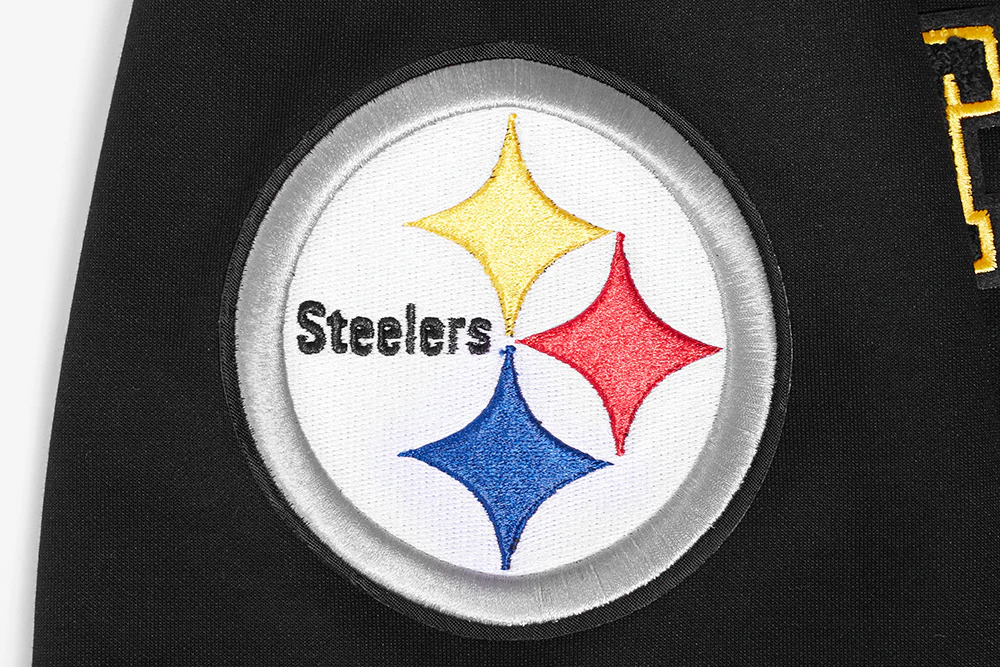 NFL PITTSBURGH STEELERS CLASSIC MEN'S WARM UP JACKET (BLACK/YELLOW) - Image 7