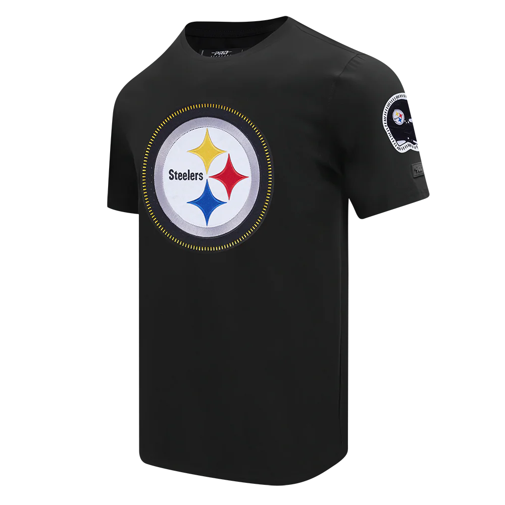 NFL PITTSBURGH STEELERS DIY PICK STITCH MEN'S SINGLE JERSEY TEE (BLACK) - Image 2