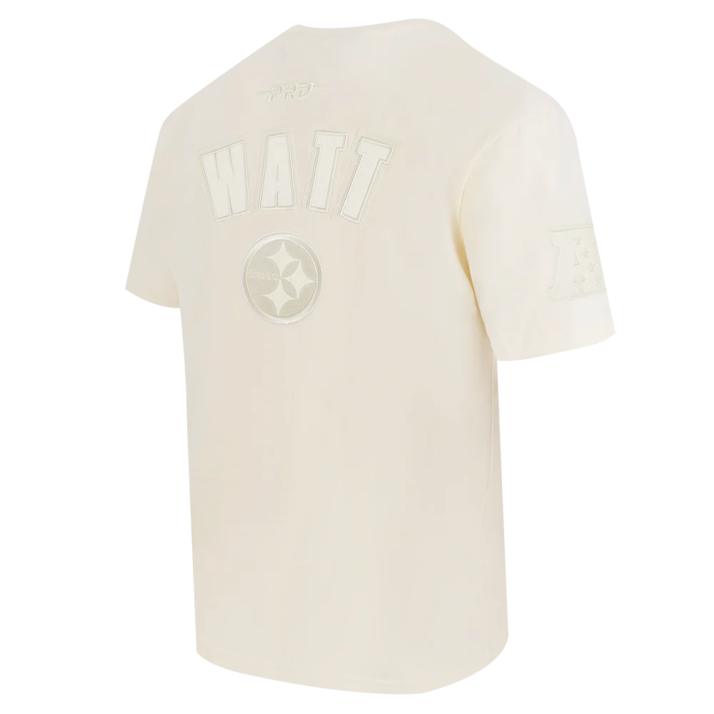 NFL PITTSBURGH STEELERS T.J. WATT #90 NEUTRAL MEN'S CJ DROP SHOULDER (EGGSHELL) - Image 4