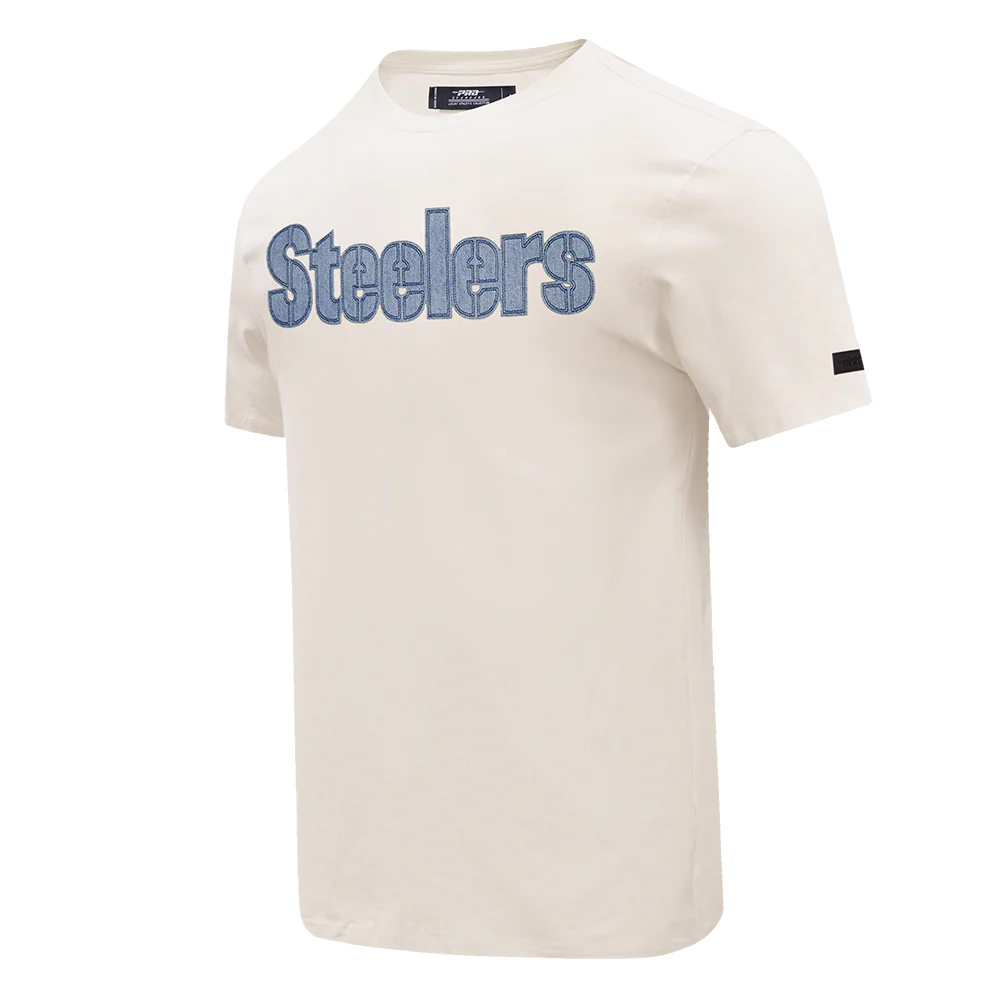 NFL PITTSBURGH STEELERS VARSITY BLUES MEN'S TEE (LINEN) - Image 2