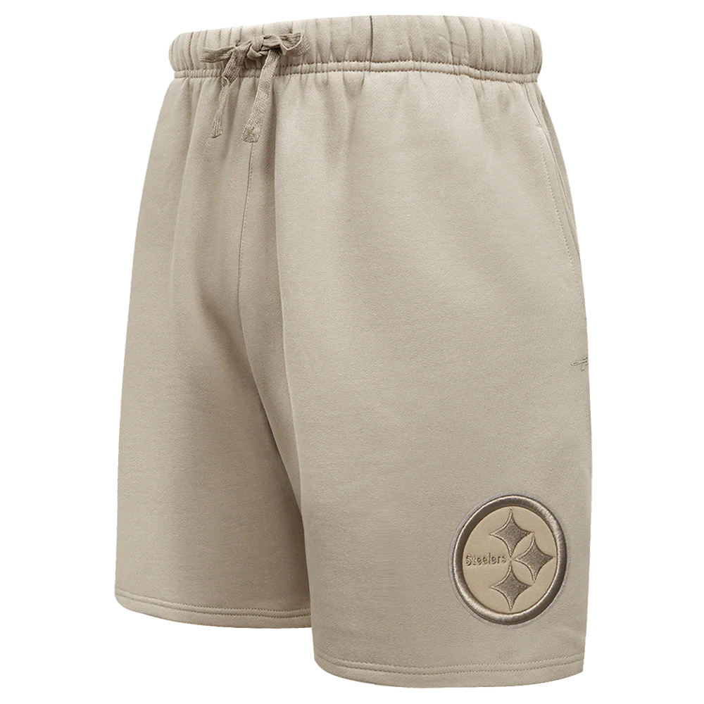 NFL PITTSBURGH STEELERS NEUTRAL MEN'S SHORT (TAUPE)