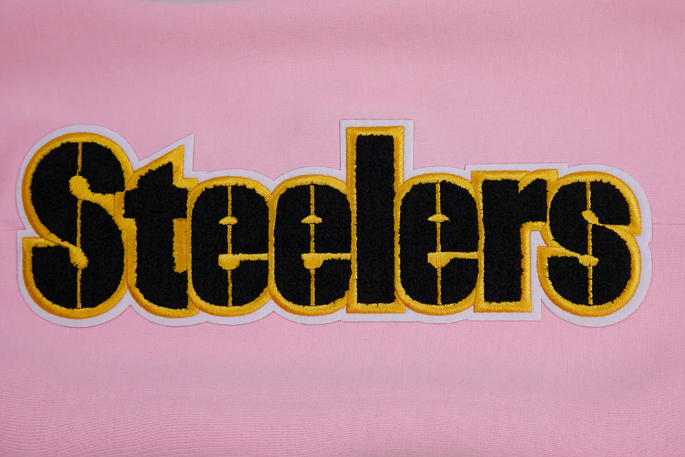 NFL PITTSBURGH STEELERS CLASSIC CHENILLE DOUBLE KNIT JOGGER (PINK) - Image 5